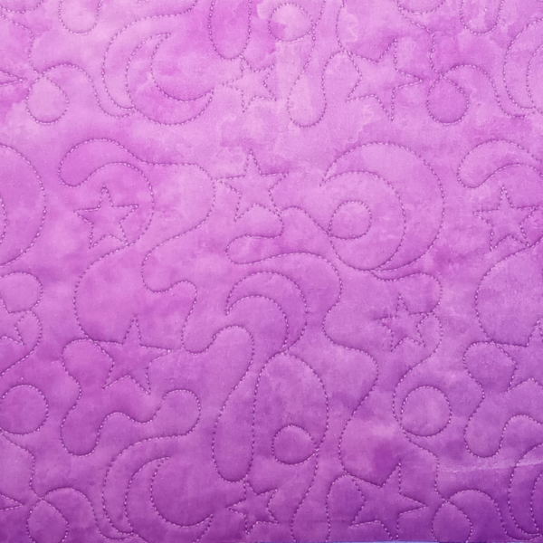 Purple Celestial Galaxy Clear Vinyl Front Project Bag 14" x 14" (35.5 x 35.5 cms) - Image 5