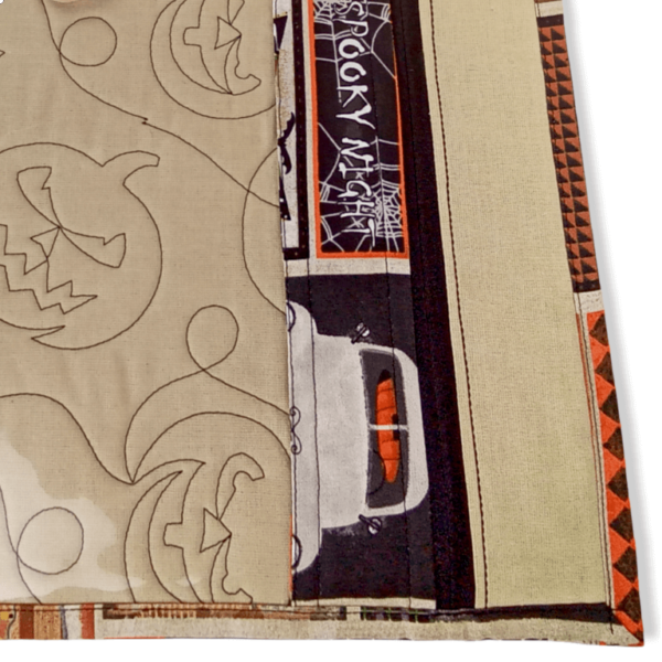 Spooky Nights Halloween Theme Clear Vinyl Front Project Bag - 12" x 12" (30 x 30 cms) - Image 2
