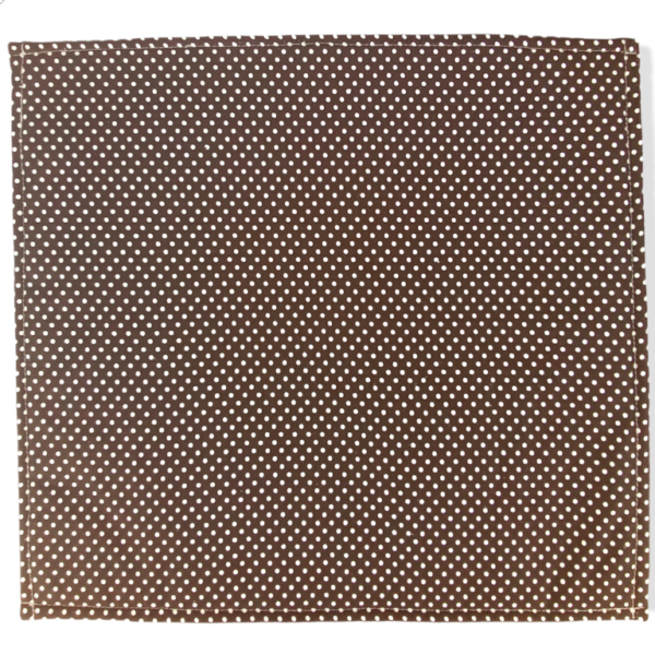 Cream and Brown Umbrellas Clear Vinyl Front Project Bag - 12" x 13" (30 x 33 cms) - Image 2